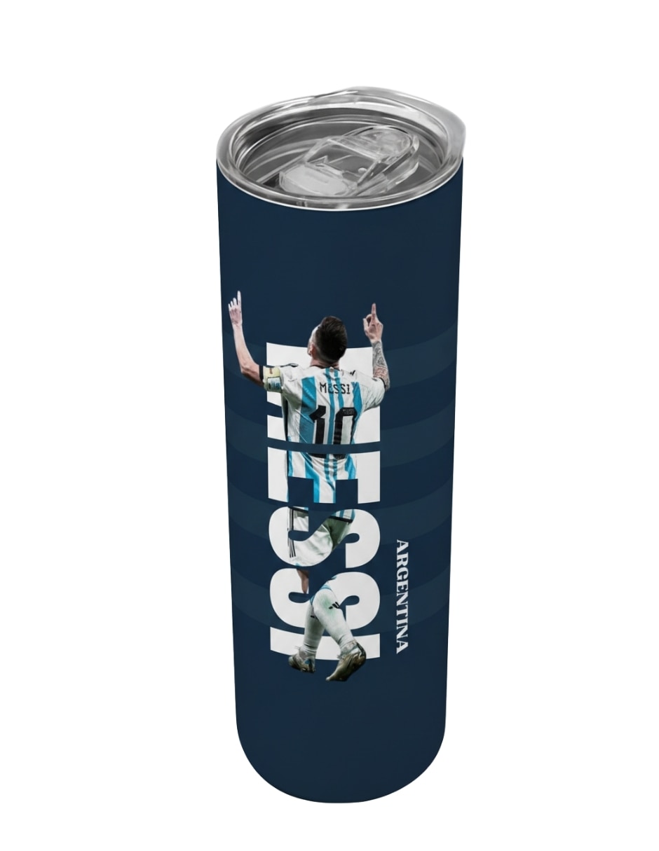 Termo de acero inoxidable con tapa a presión 590 ml