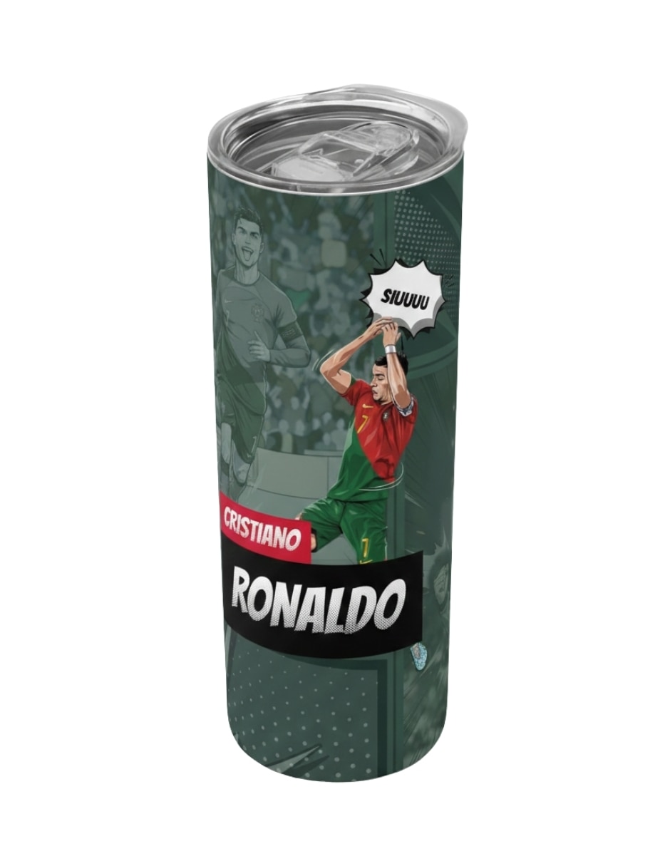 Termo de acero inoxidable con tapa a presión 590 ml