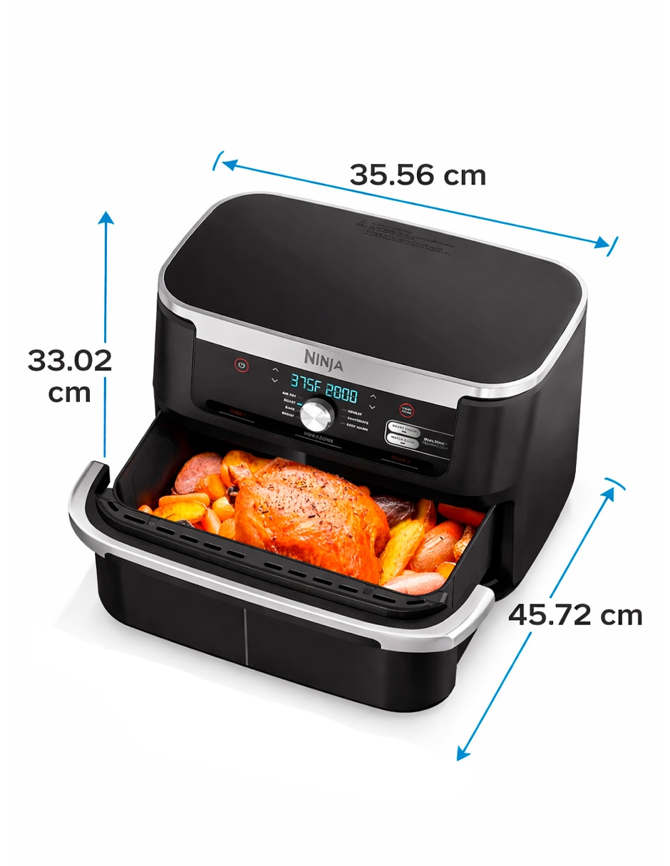 Freidora con compartimento doble Ninja 10 L