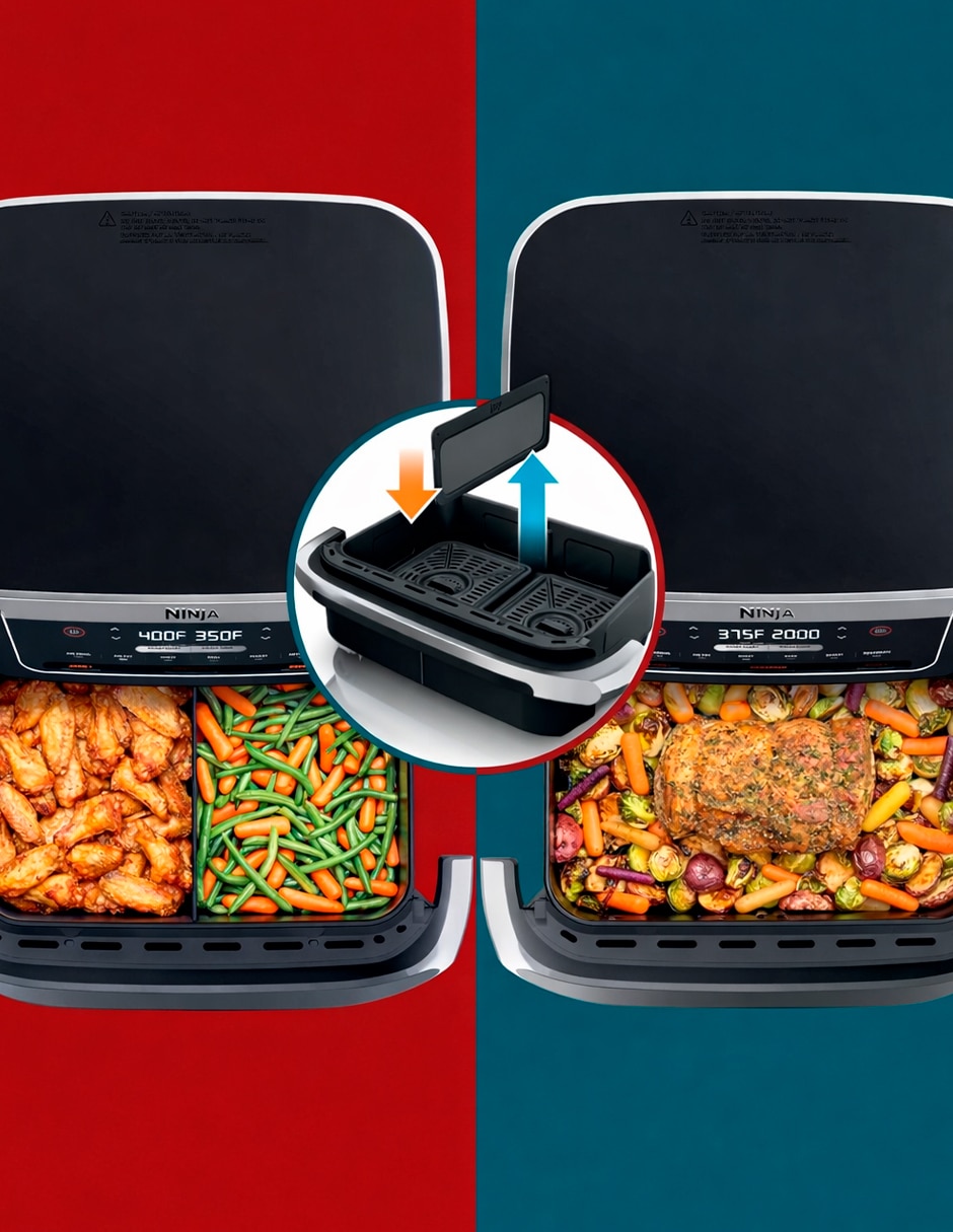 Freidora con compartimento doble Ninja 10 L