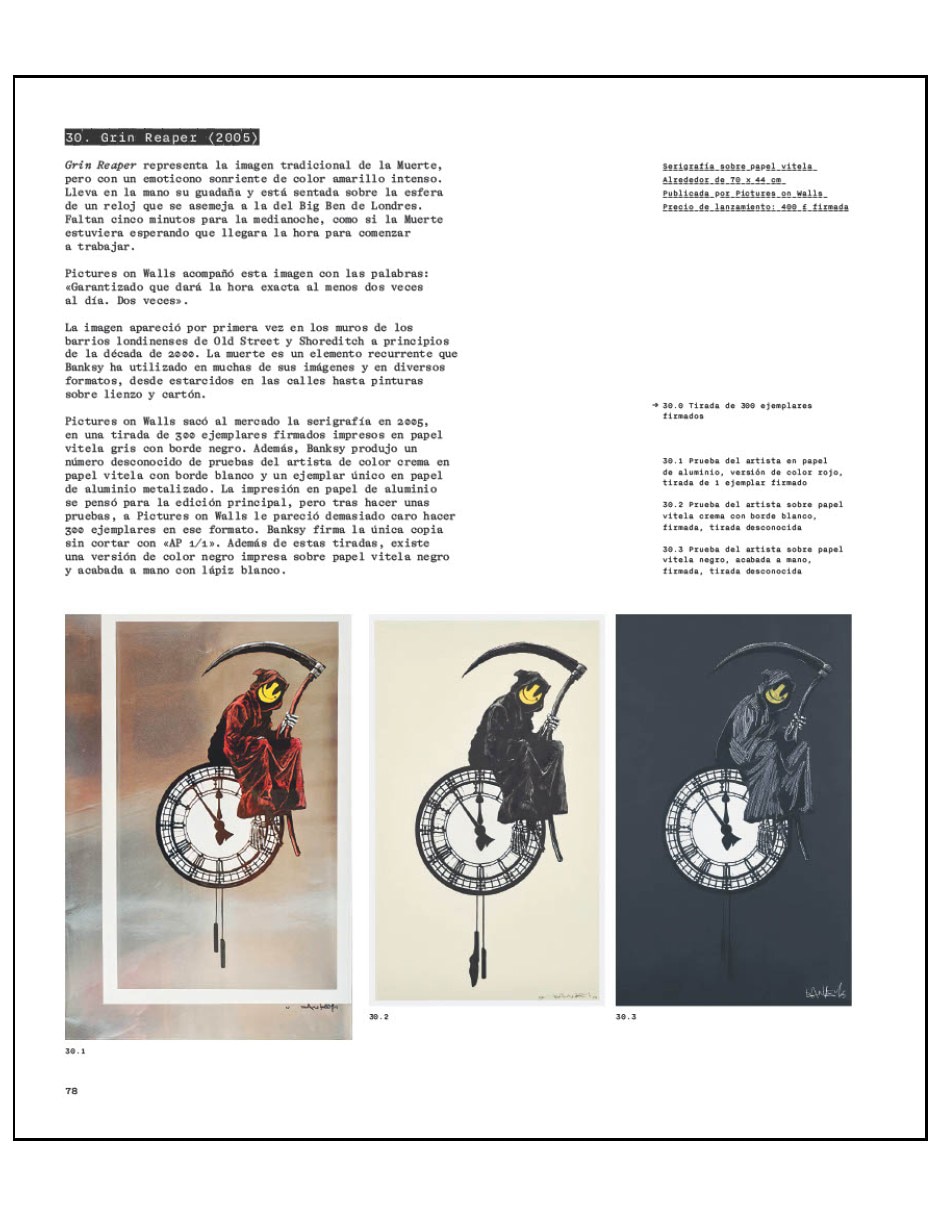 Libro banksy obras impresas de roberto campolucci