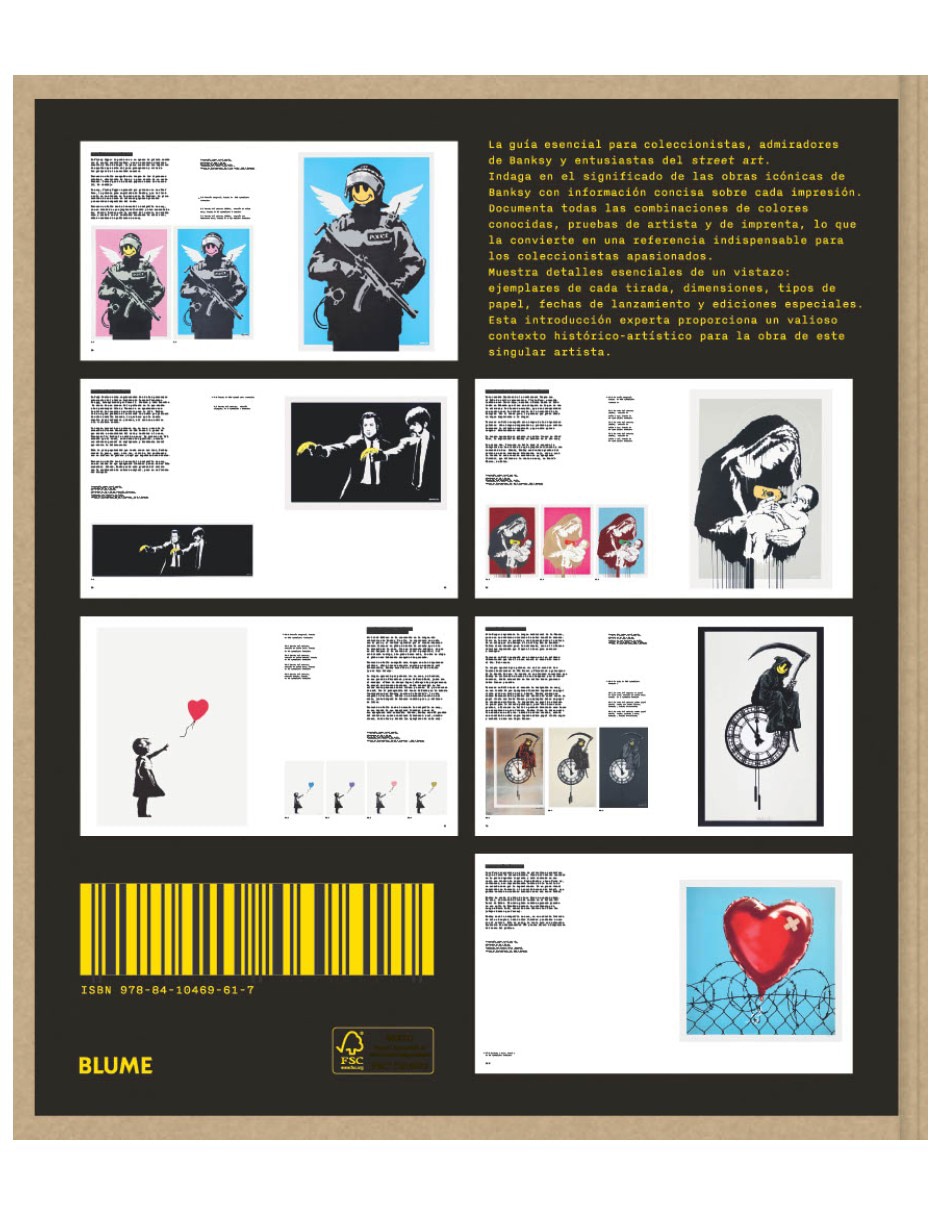 Libro banksy obras impresas de roberto campolucci