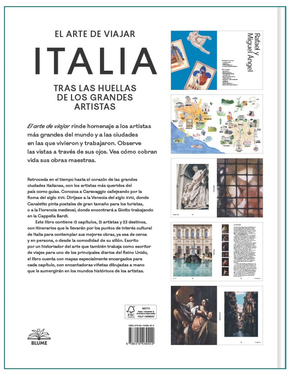 Libro El arte de viajar Italia: Tras las huellas de los grandes artistas de Nick Treno