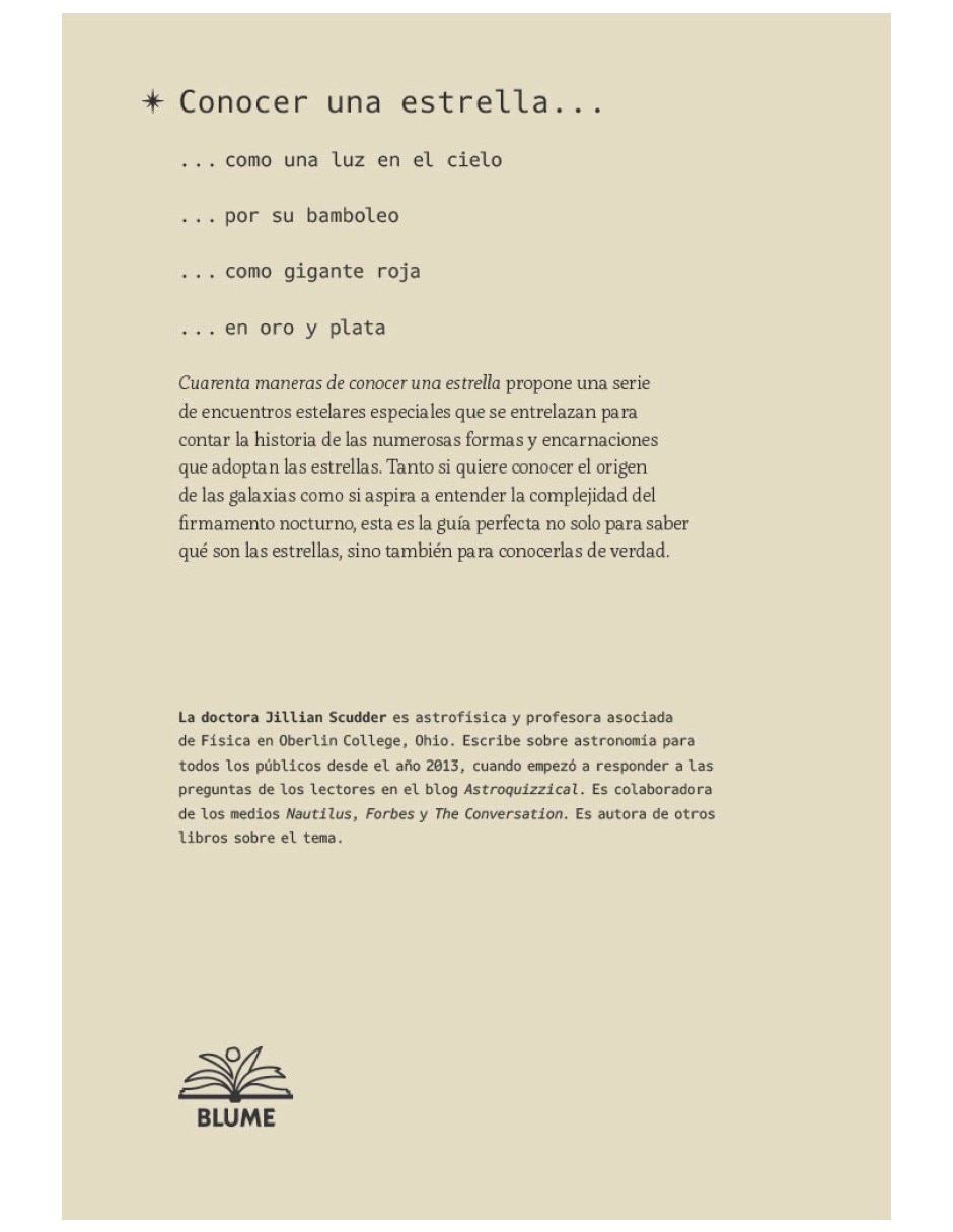 Libro Cuarenta maneras de conocer una estrella de Jilian Scudder