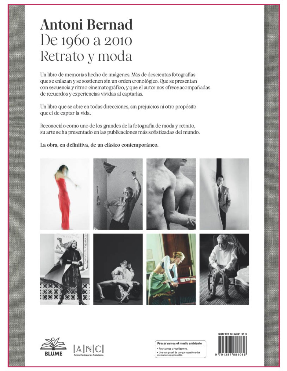 Libro Antoni Bernad de 1960 a 2010 retrato y moda de Antoni Bernad