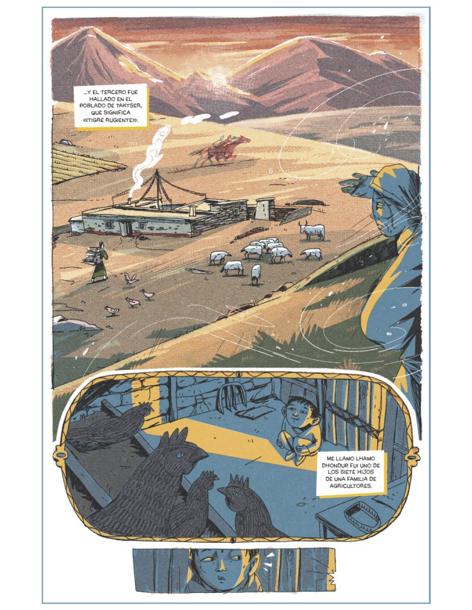 Libro El Sendero del Dalái Lama Novela Gráfica de Matyás Namai