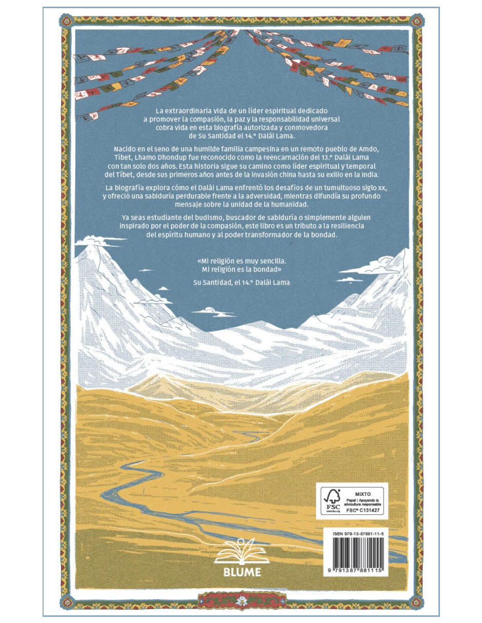 Libro El Sendero del Dalái Lama Novela Gráfica de Matyás Namai