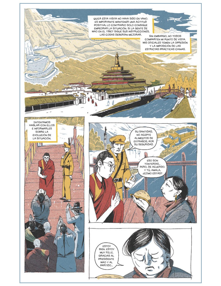Libro El Sendero del Dalái Lama Novela Gráfica de Matyás Namai