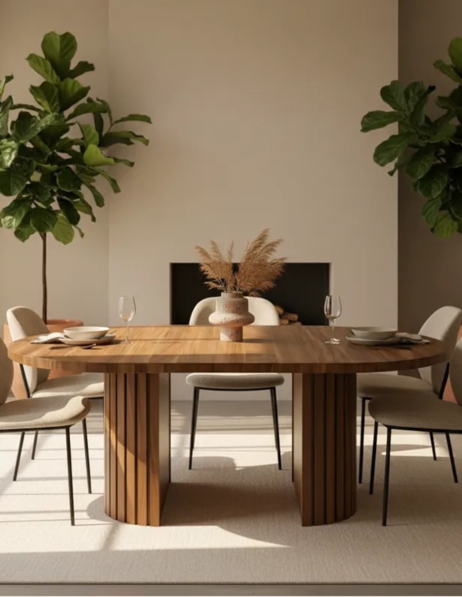 Mesa de comedor de madera 6