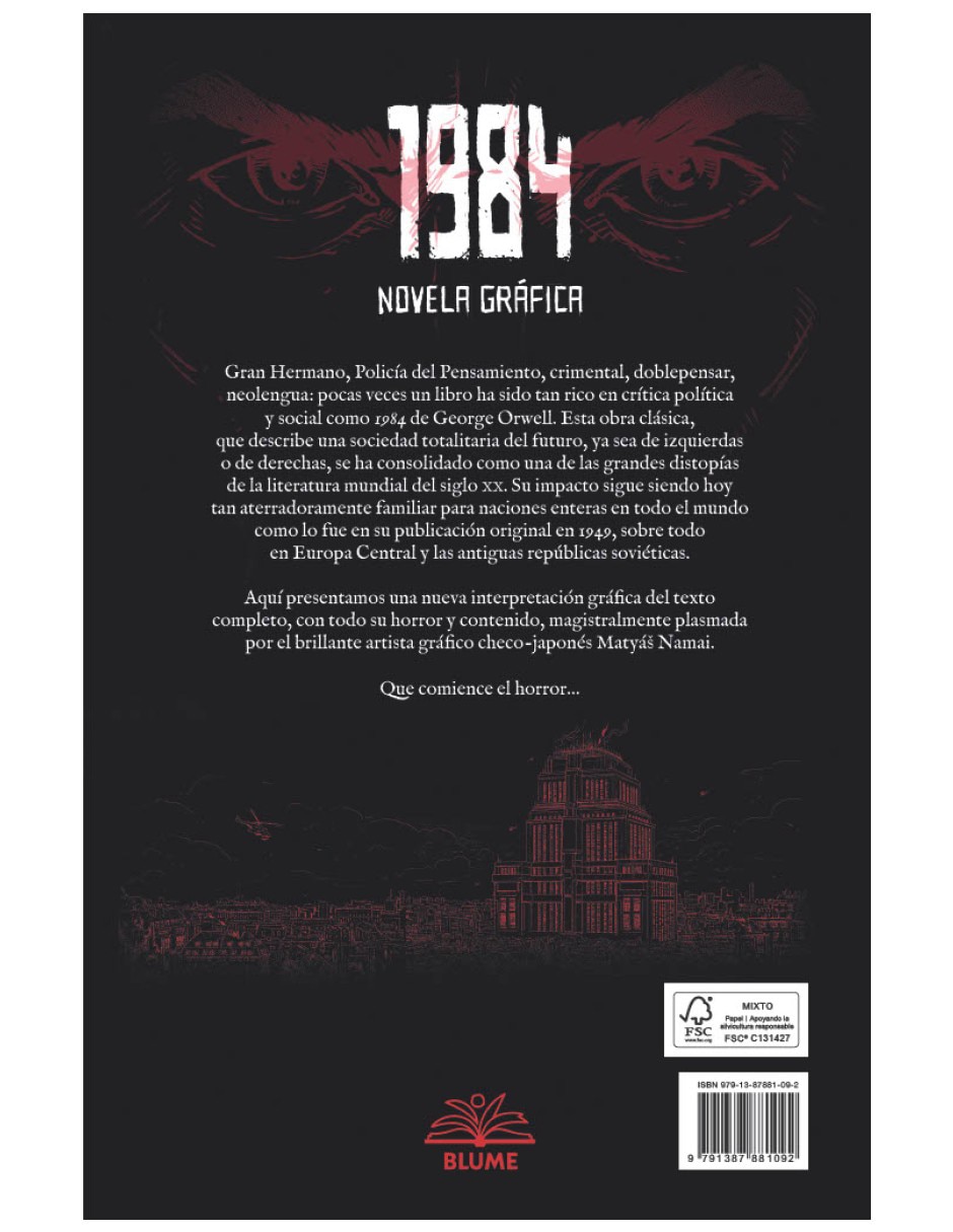Libro 1984 Novela Gráfica de Matyás Namai