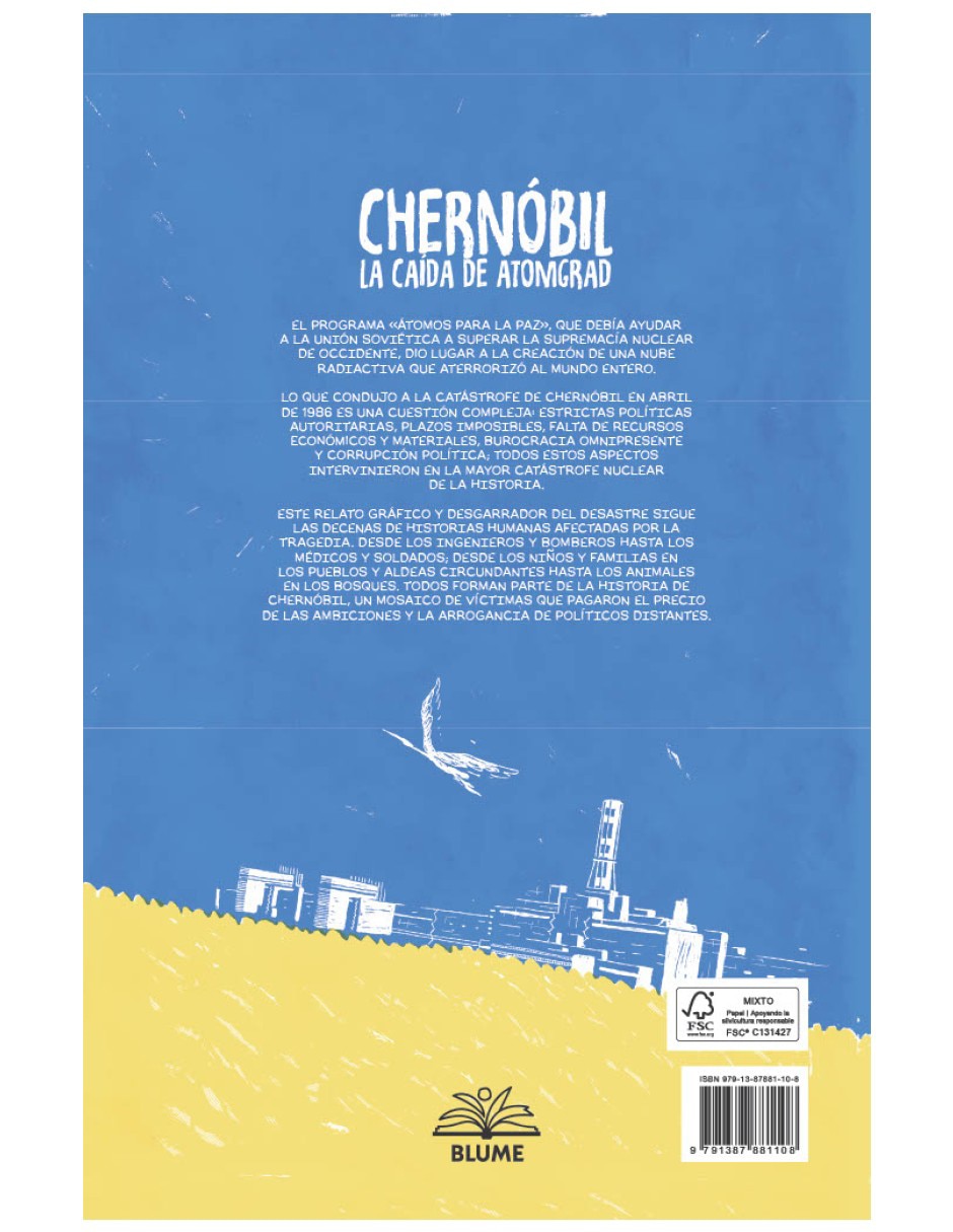 Libro Chernóbil la caída de Atomgrad novela gráfica de Matyás Namai