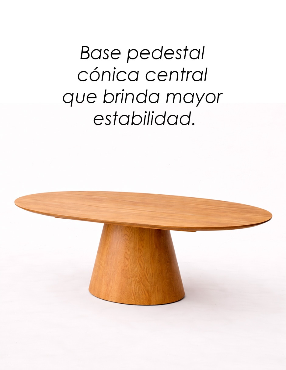 Mesa de comedor armable Oval 4