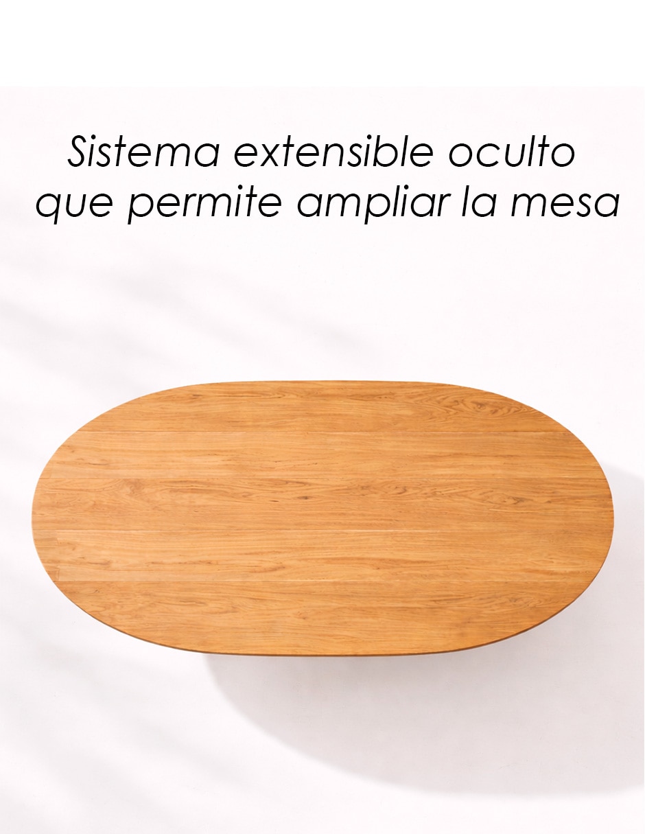 Mesa de comedor armable Oval 7