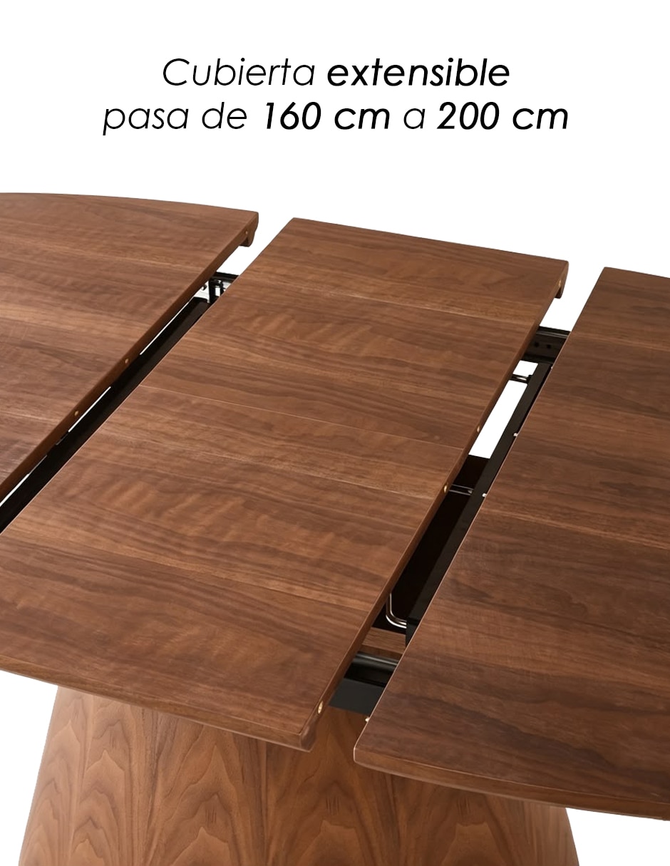 Mesa de comedor armable Oval Ilios Innova