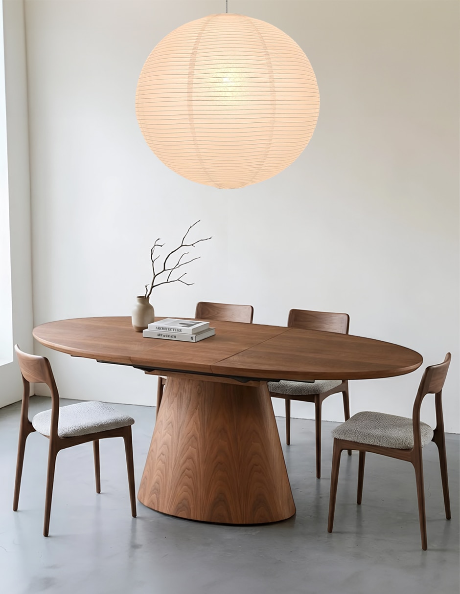 Mesa de comedor armable Oval Ilios Innova