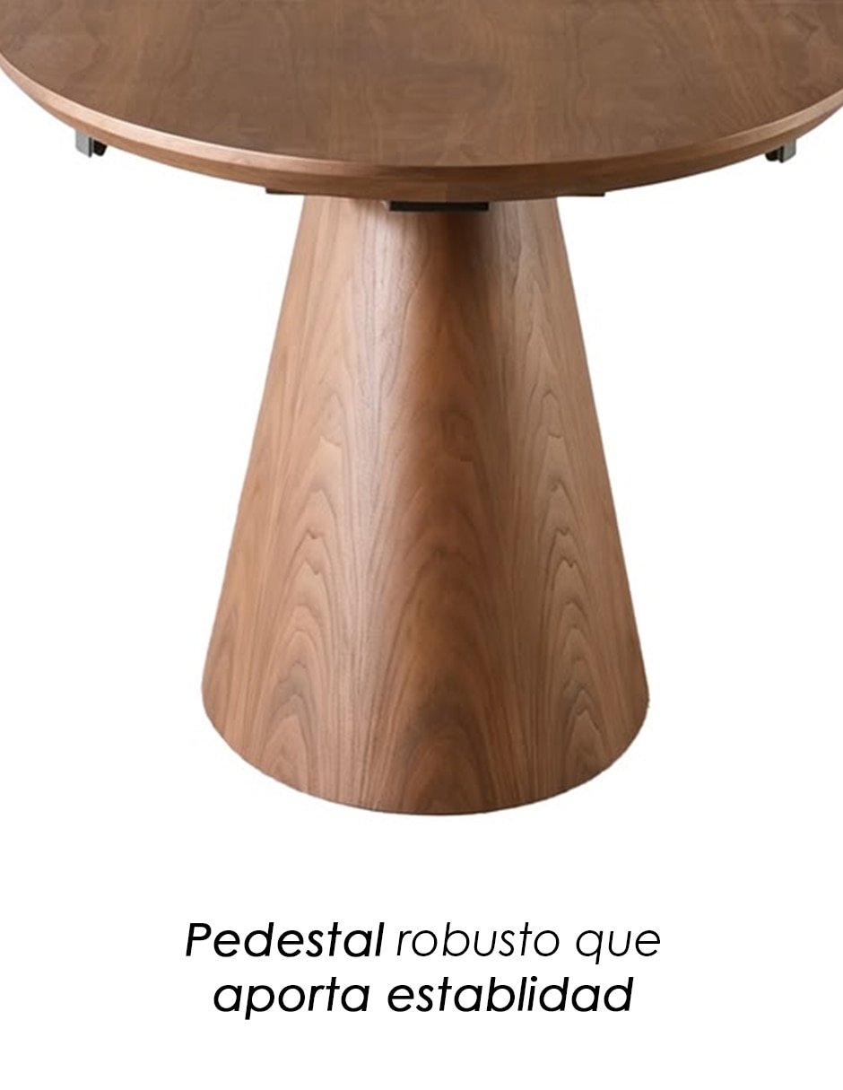 Mesa de comedor armable Oval Ilios Innova