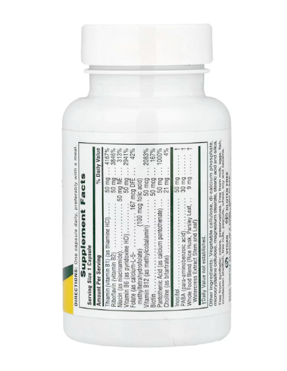 Super B-50 NATURESPLUS con Vitaminas y minerales sabor Sin sabor de