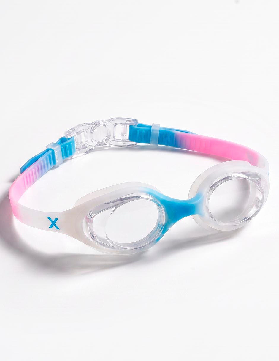 Goggles de puente fijo para natación de niña
