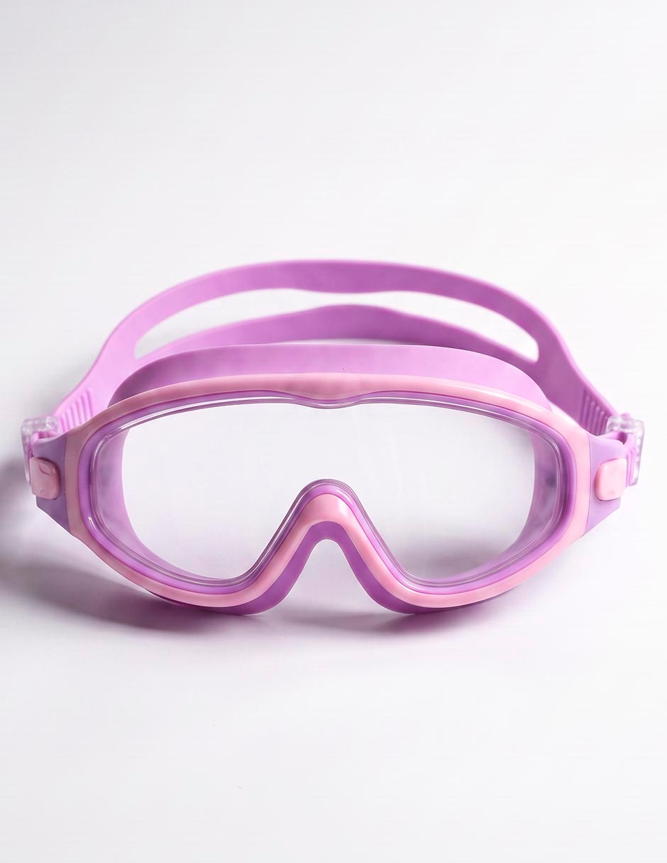 Goggles tipo máscara para natación de mujer