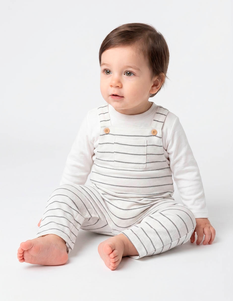 Overol pantalón de algodón para bebé
