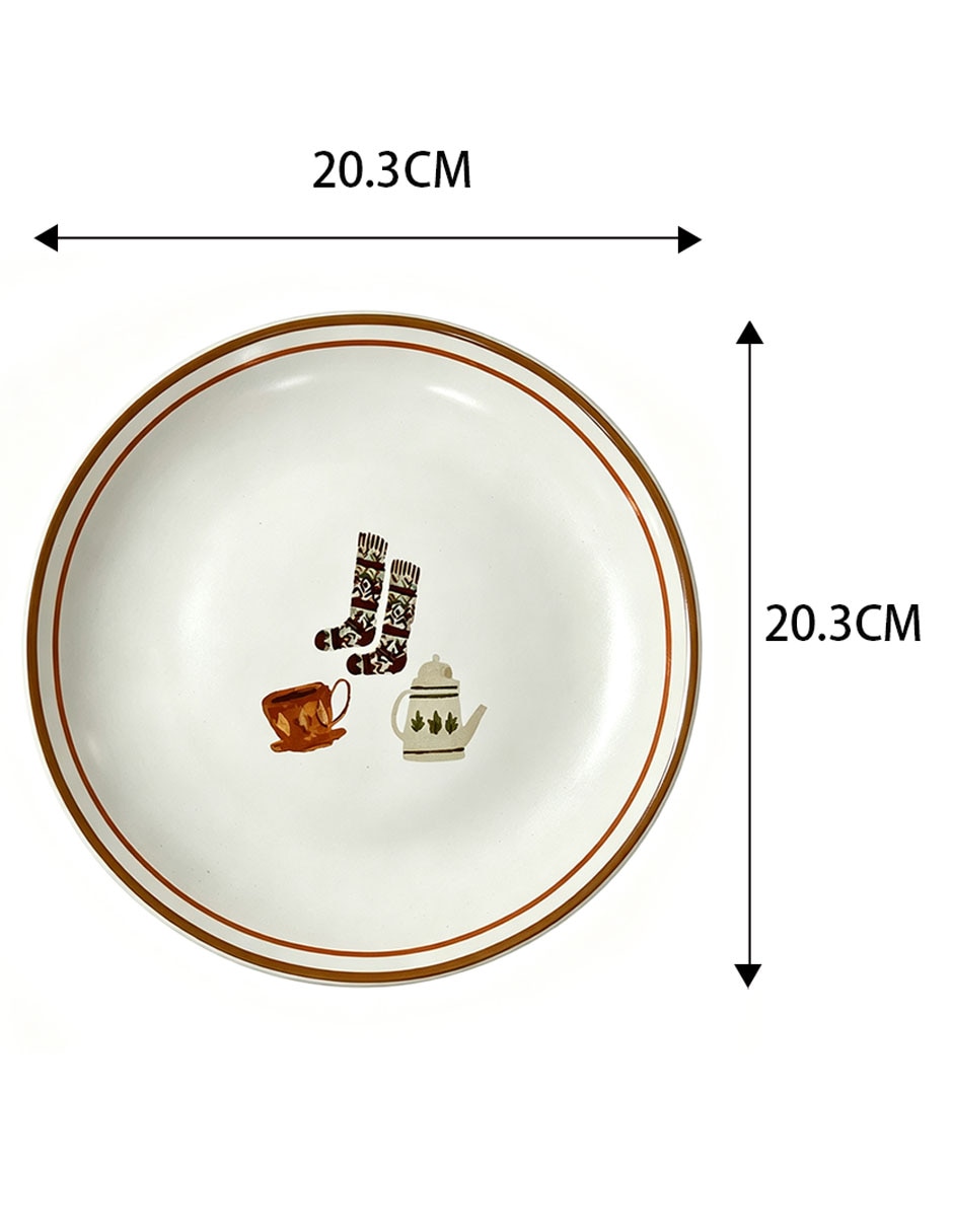 Plato ensalada cozy de cerámica 5