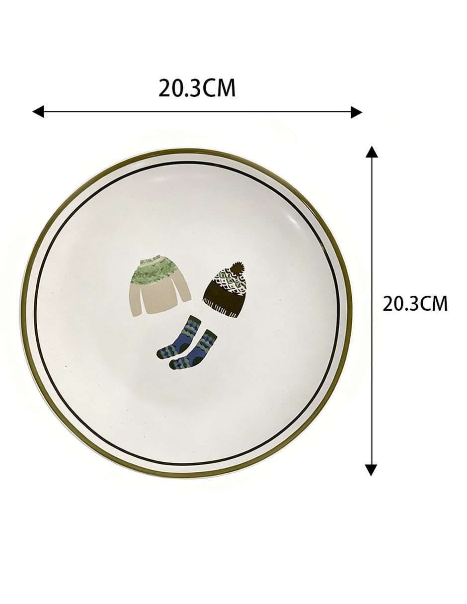 Plato ensalada Cozy de cerámica 1 pieza 5