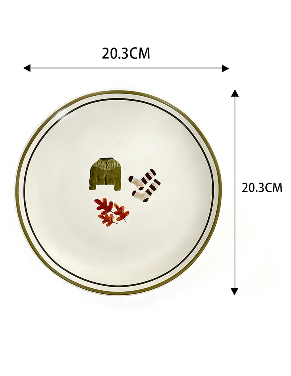 Plato ensalada cozy de cerámica 5