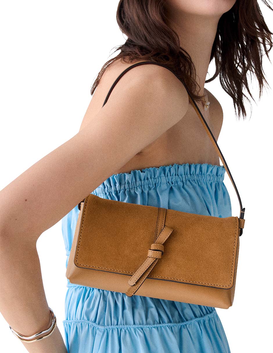 Bolsa shoulder de piel para mujer