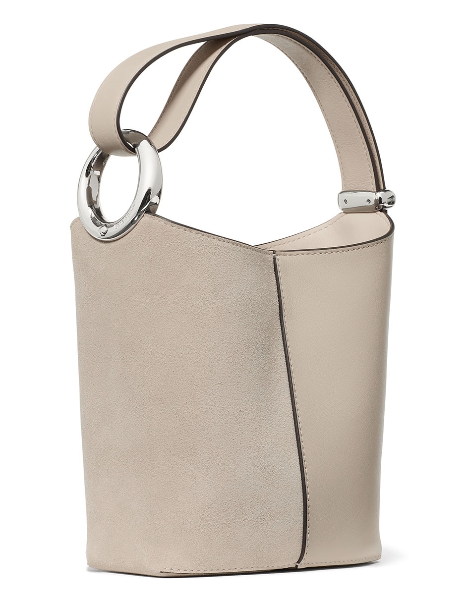 Bolsa bucket de piel para mujer 1
