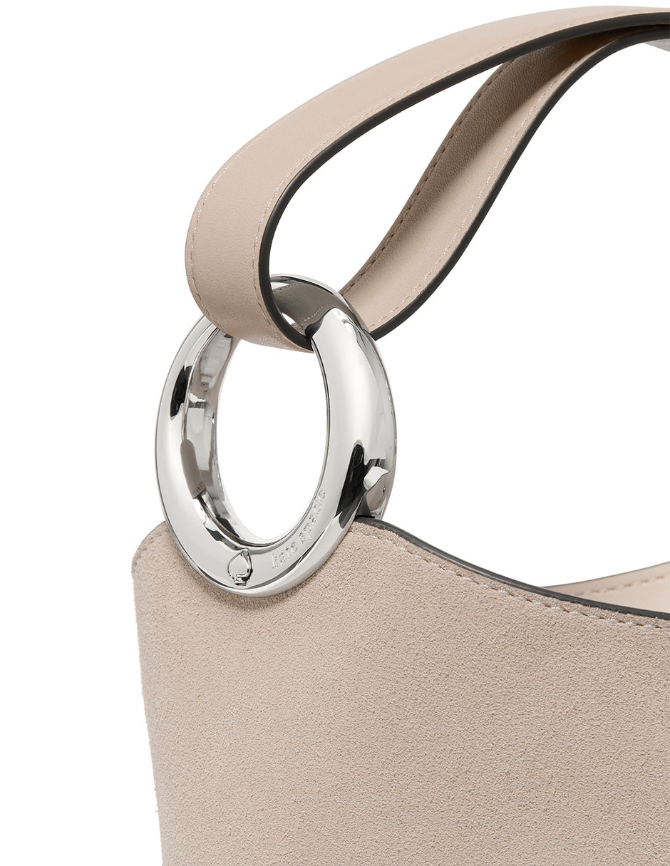 Bolsa bucket de piel para mujer