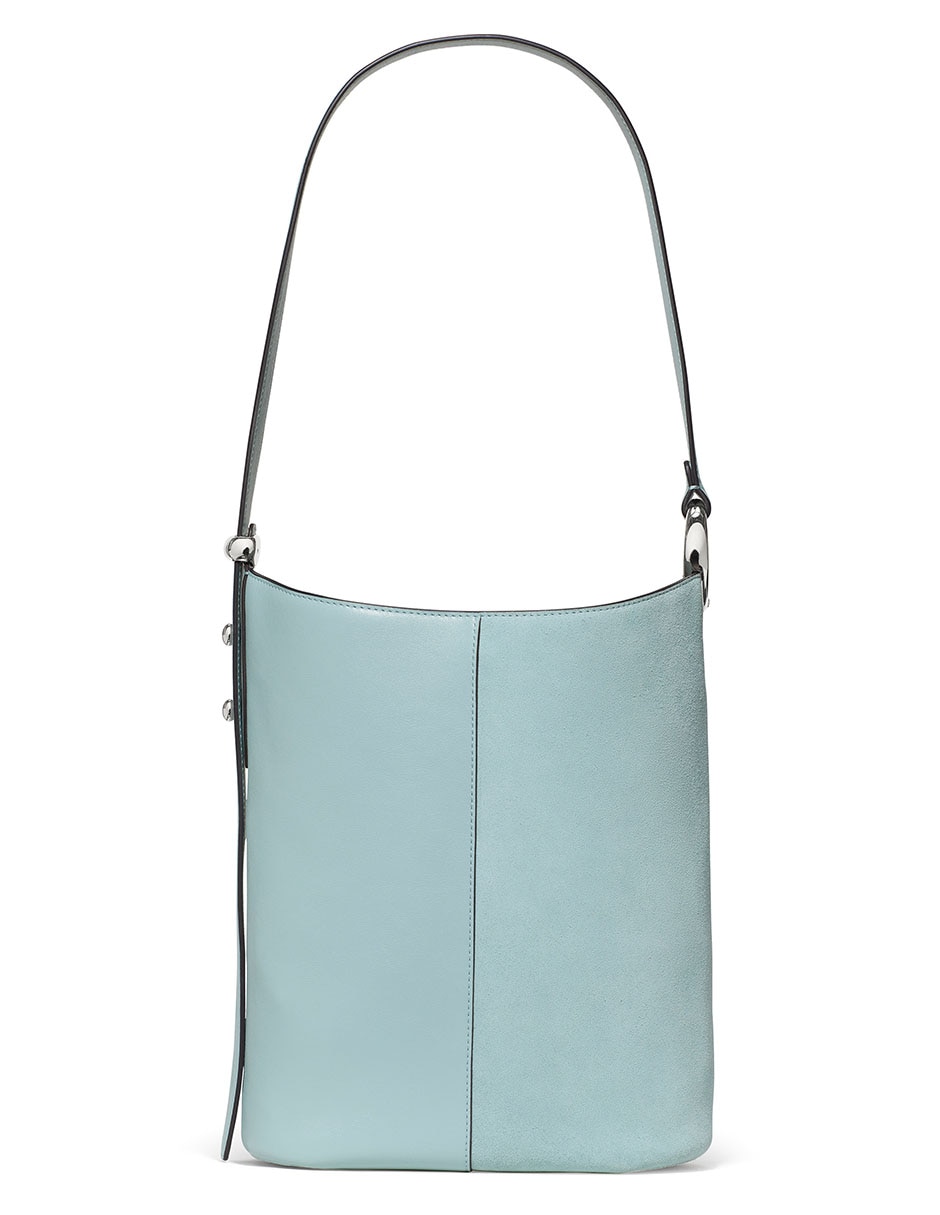 Bolsa bucket de piel para mujer 1