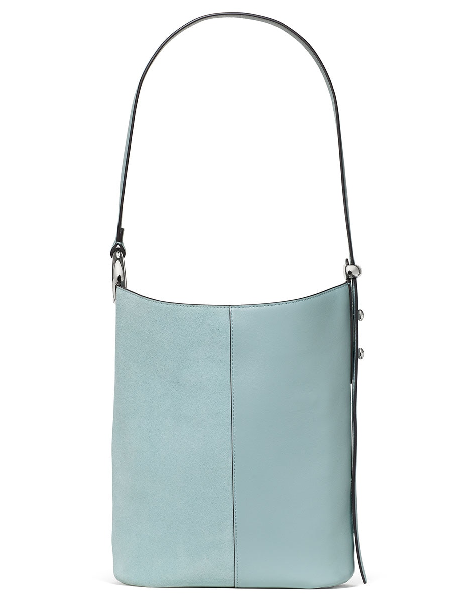 Bolsa bucket de piel para mujer 4