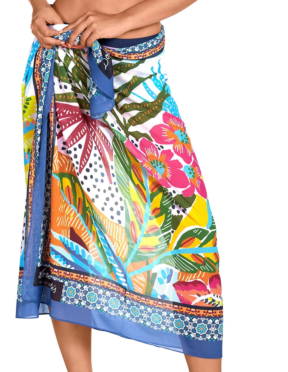 Pareo con estampado gráfico 2