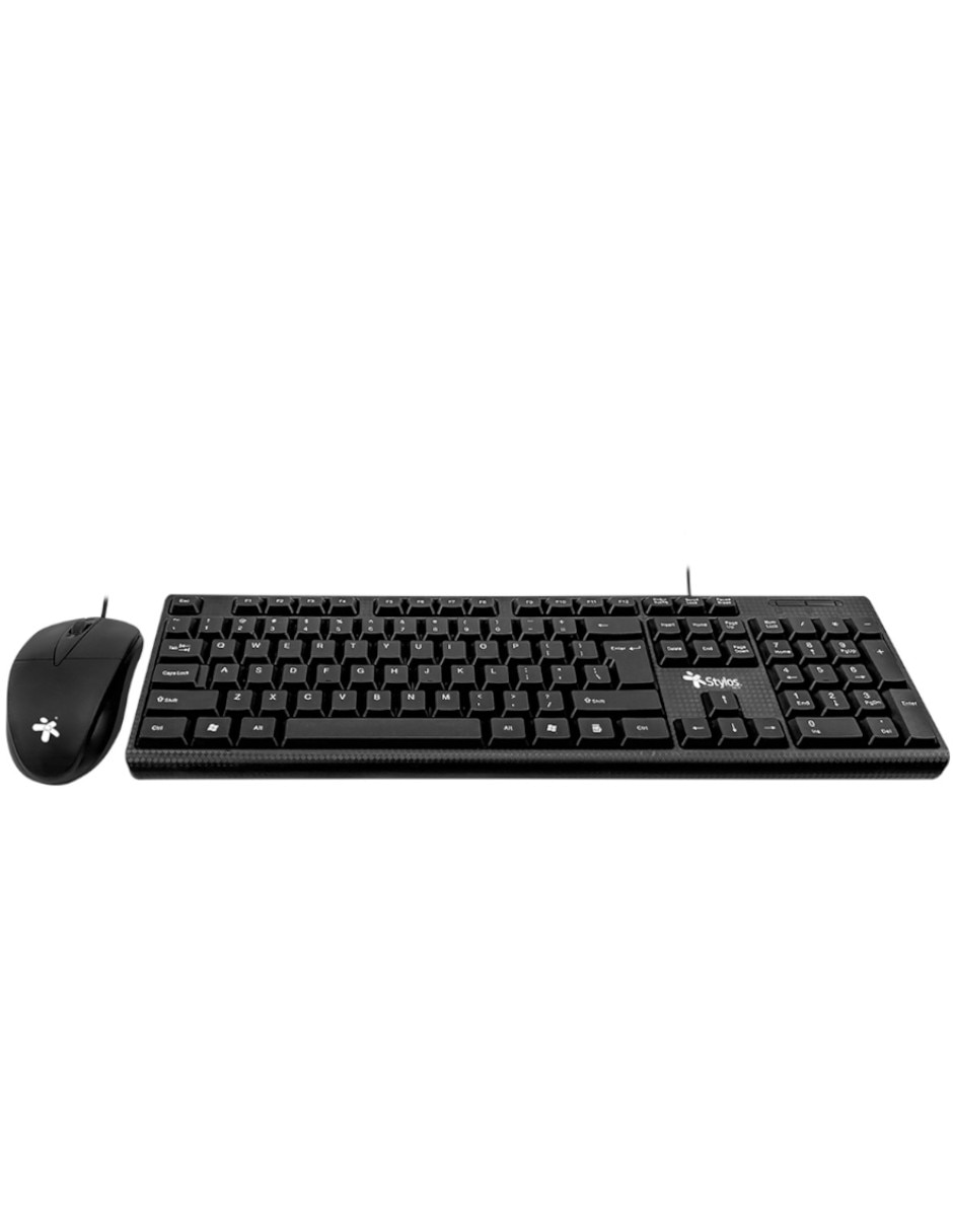 Mouse y teclado STYLOS STPKTM4B