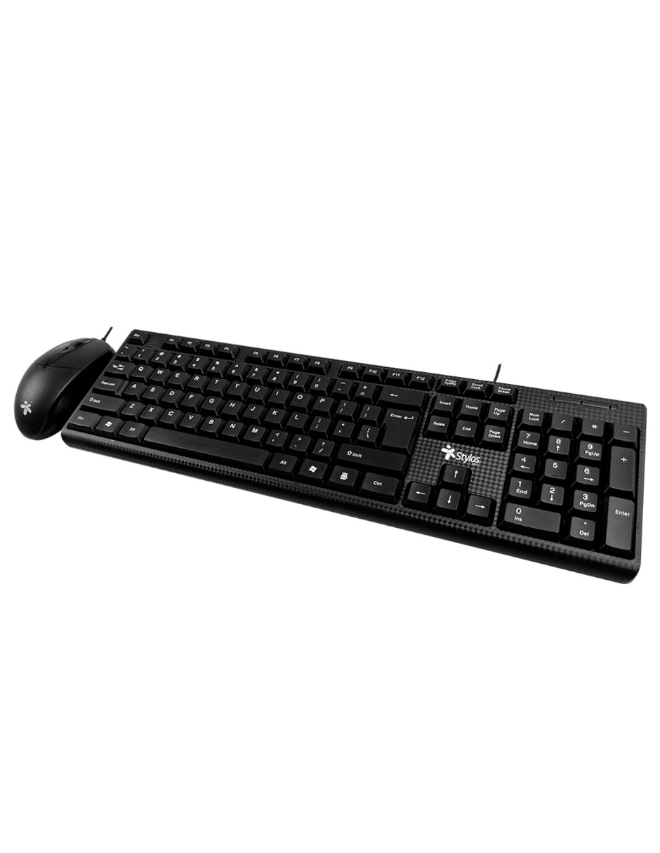 Mouse y teclado STYLOS STPKTM4B