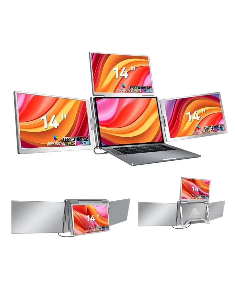 Monitor portátil IPS Full HD 14 pulgadas S780 Tripantalla 5