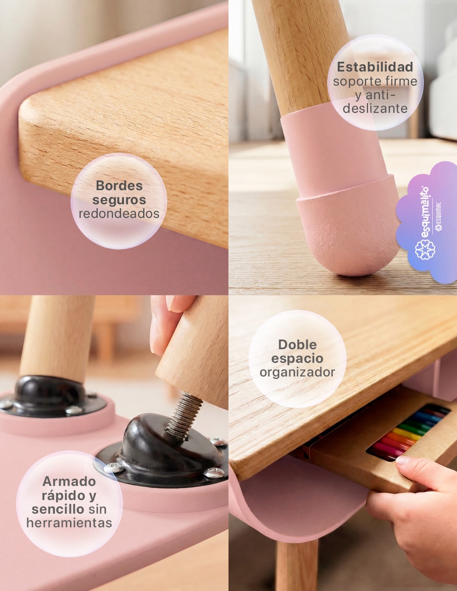 Set de mesa infantil con silla para actividades Infantil 5