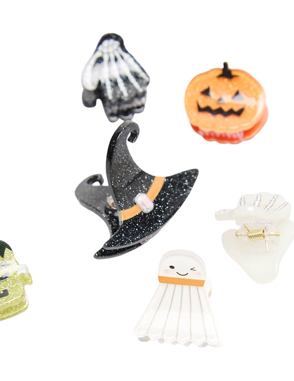 Set de broche para cabello Halloween para niña 3