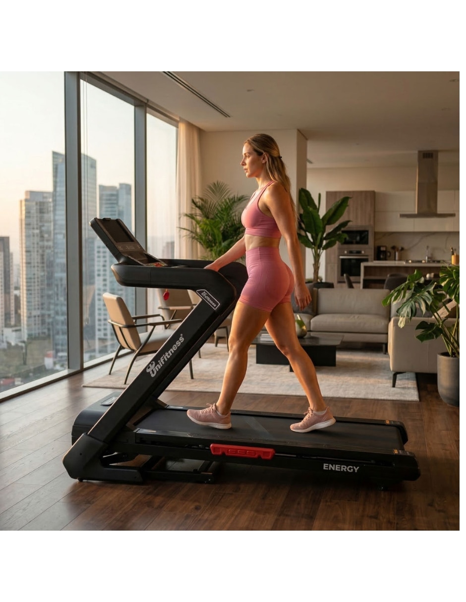 Caminadora semiprofesional Unifitness UFTL2500E plegable