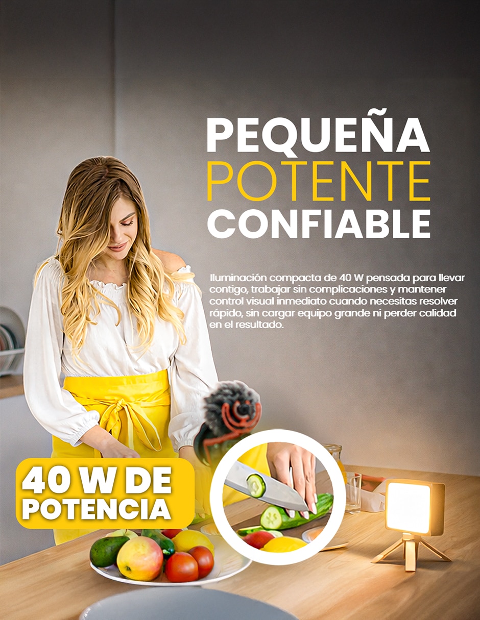 Lámpara para fotografía ZN10 3