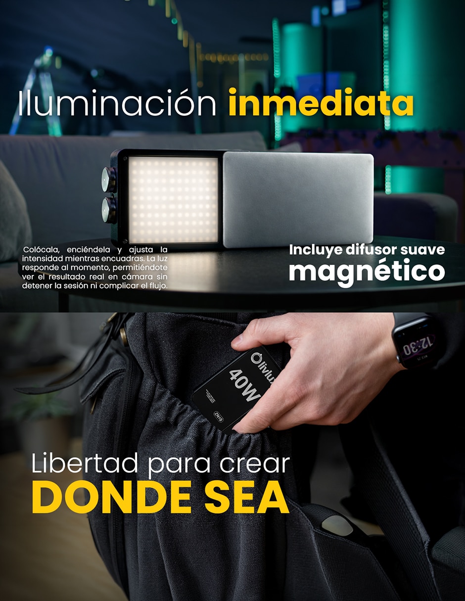 Lámpara para fotografía ZN10 4