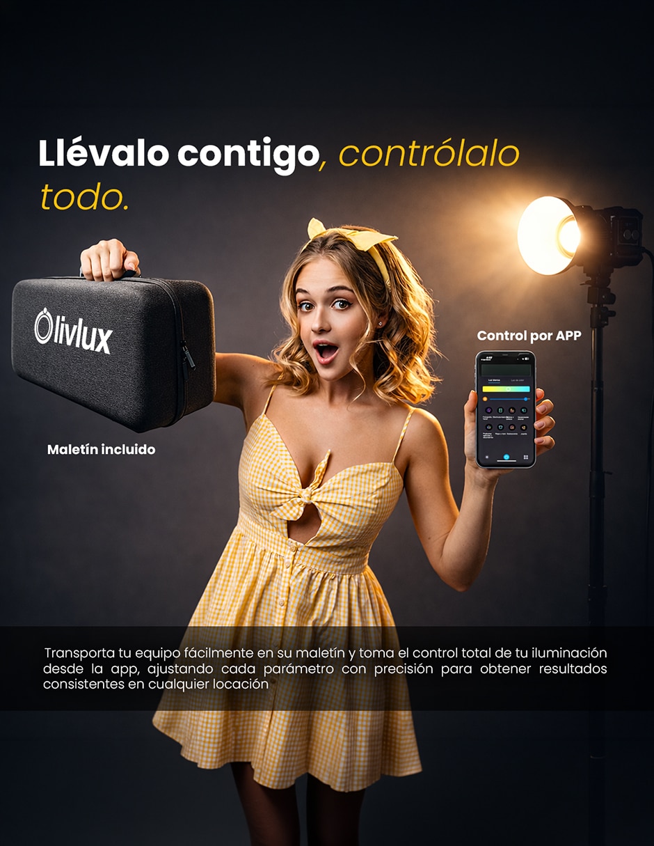 Lámpara para fotografía Livlux