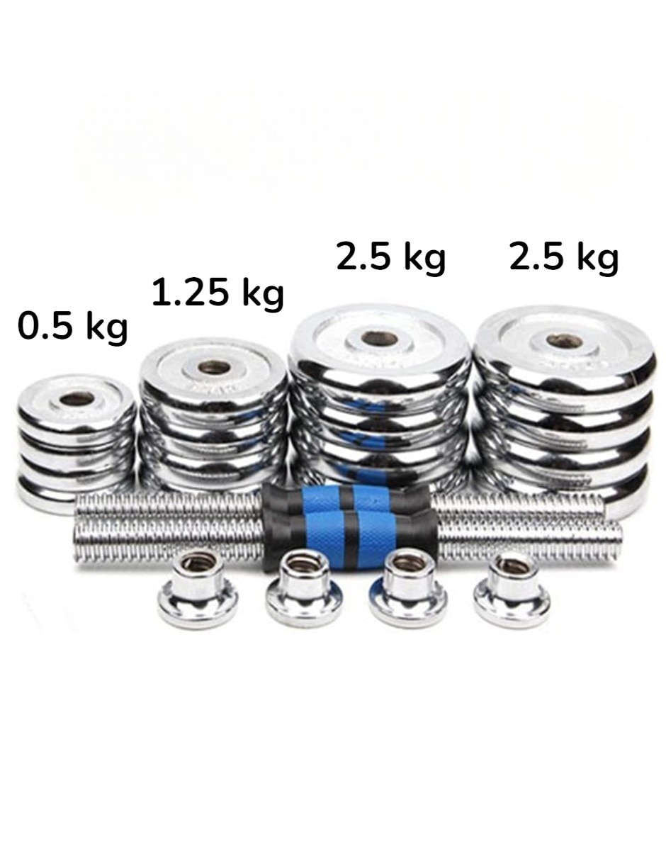 Kit mancuernas de peso variable Brandtrendy 30 kg 23 piezas