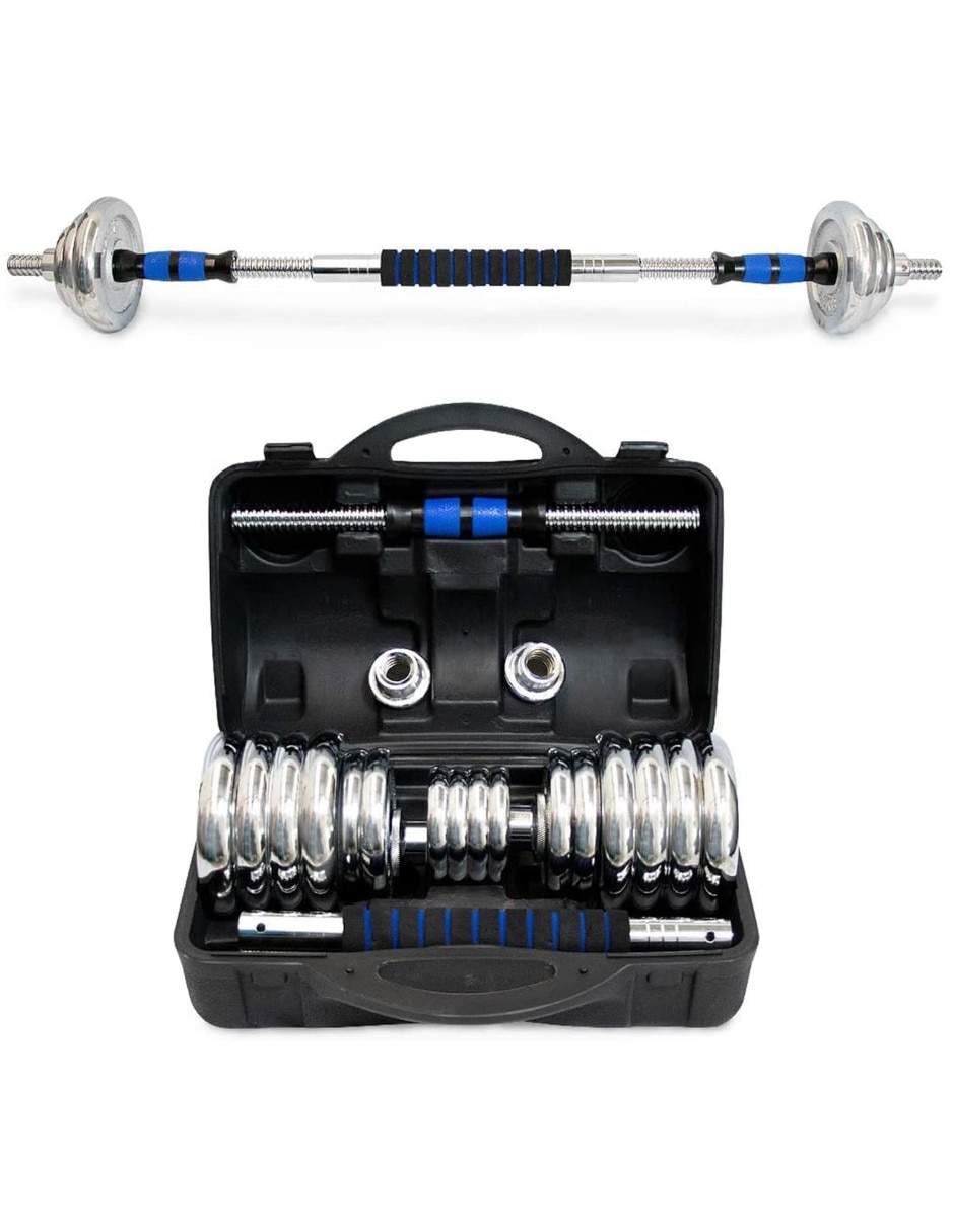 Kit mancuernas de peso variable 30 kg 23 piezas Kit mancuernas de peso variable 30 kg 23 piezas