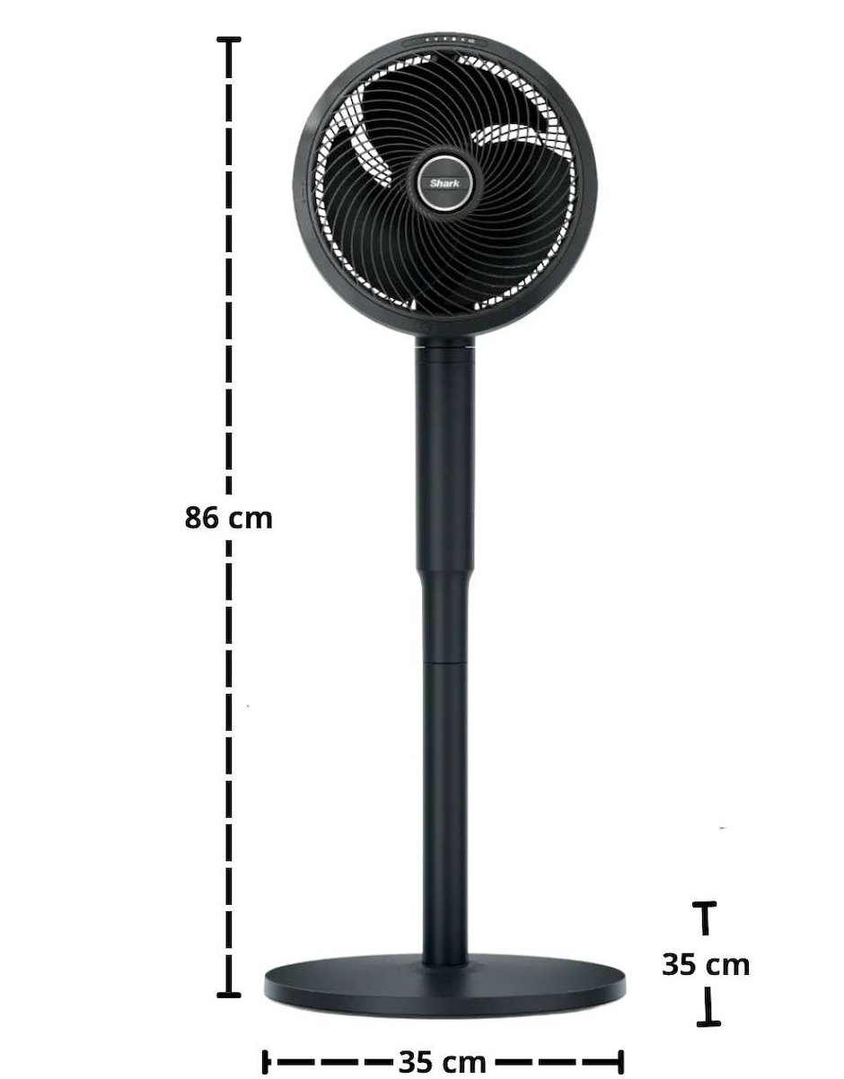 Ventilador de pedestal con control remoto 3 velocidades 5