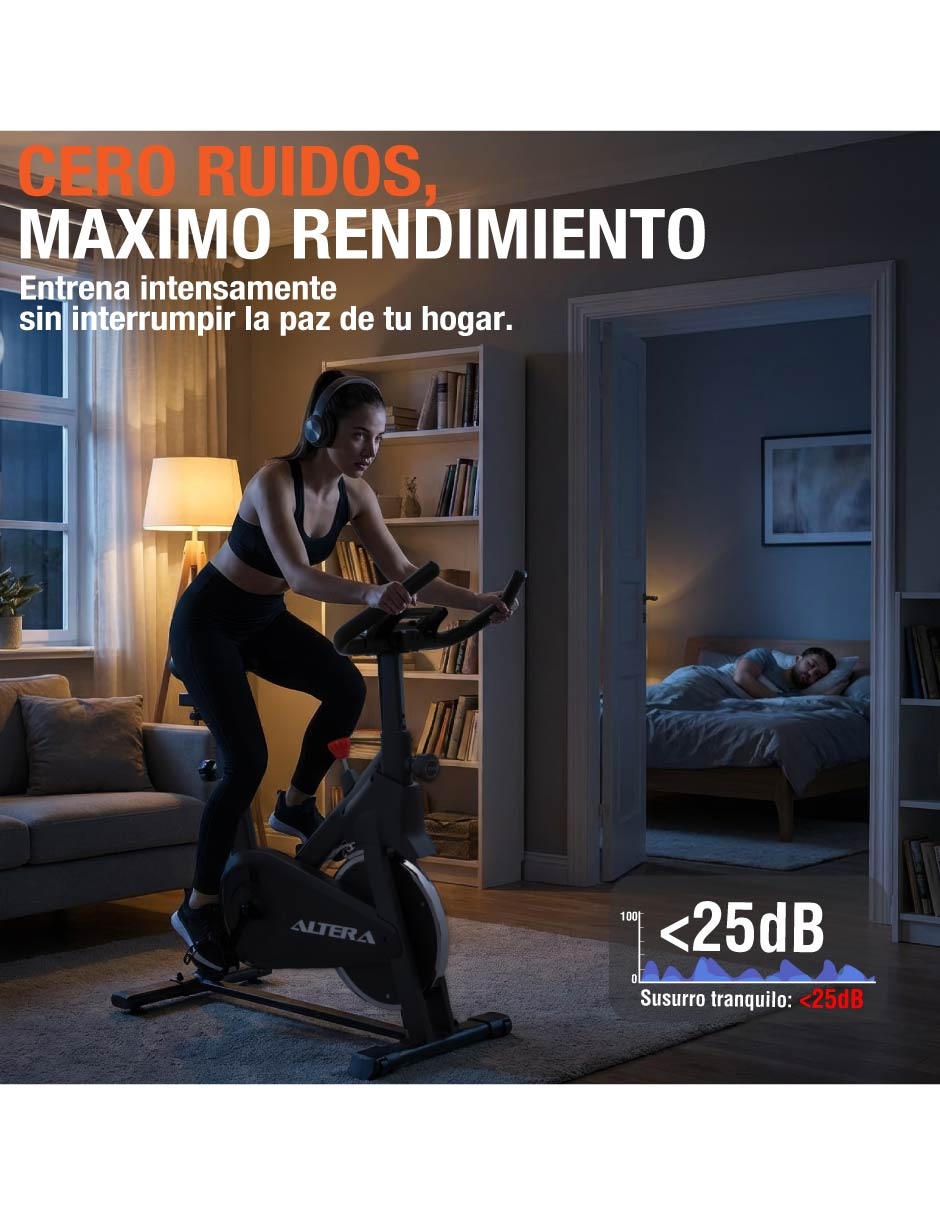 Bicicleta fija Altera Vortex acero