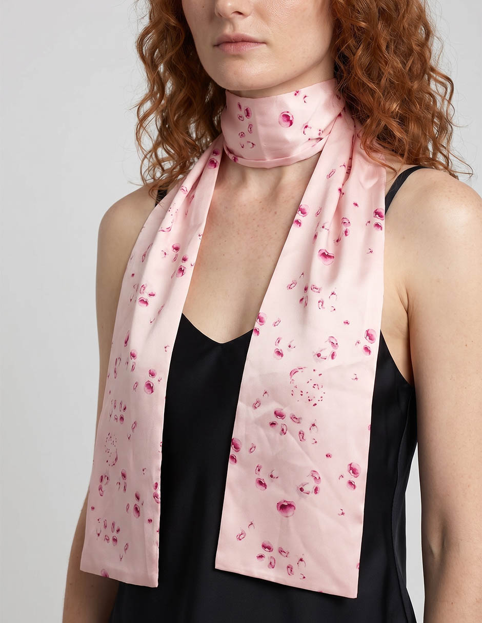 Mascada con estampado gráfico para mujer