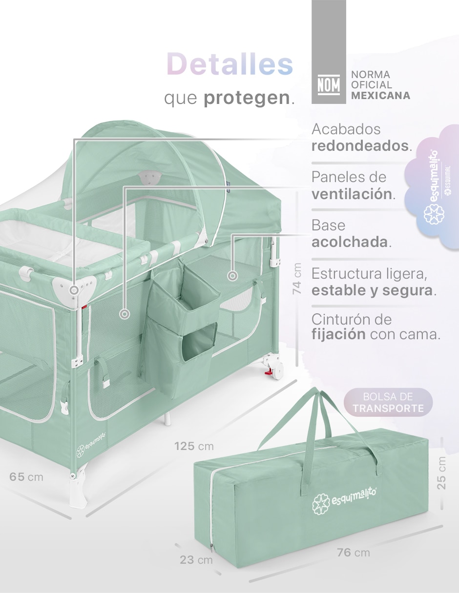 Cuna colecho 4 en 1 portátil Dream Fit 3