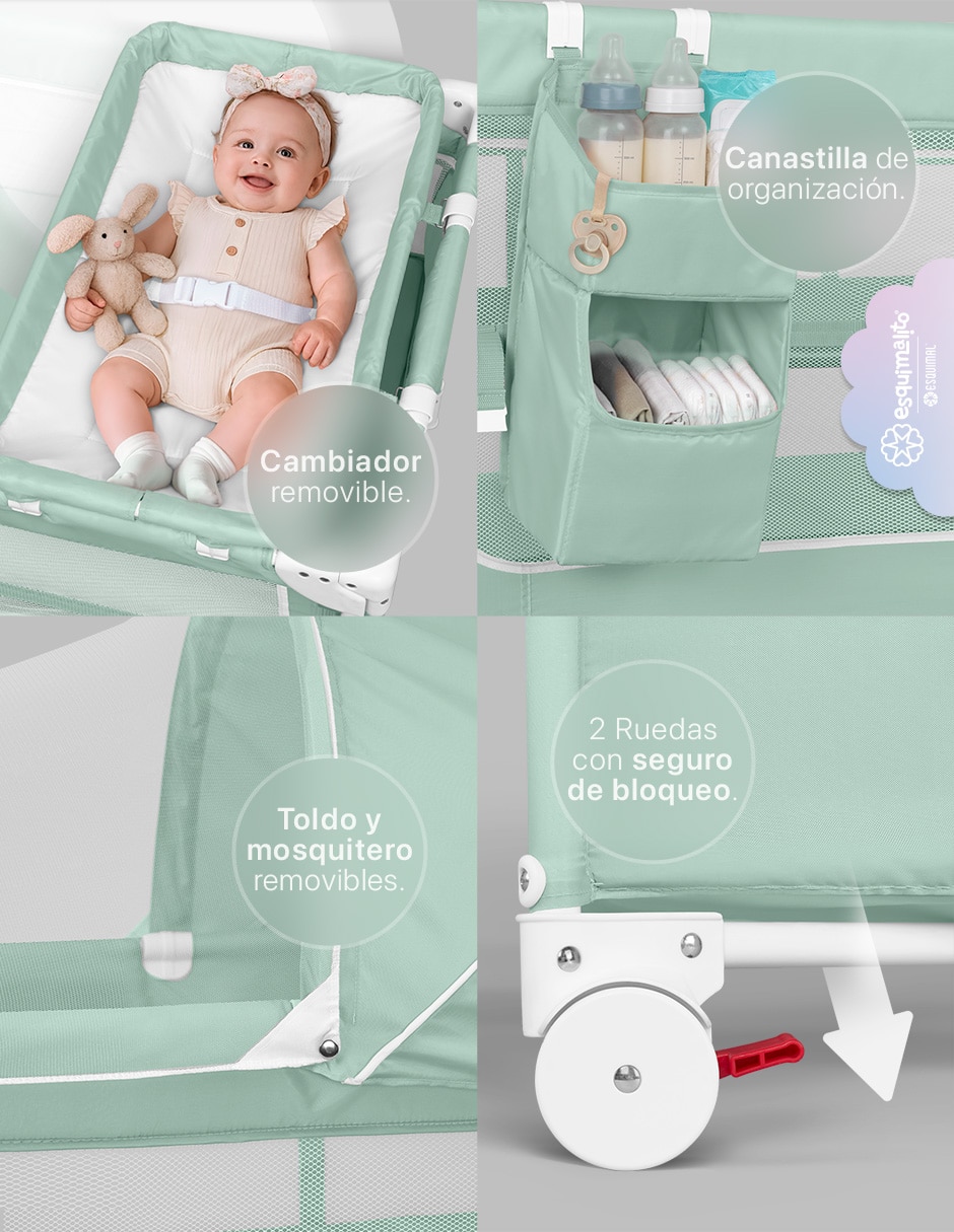 Cuna colecho 4 en 1 portátil Dream Fit 4