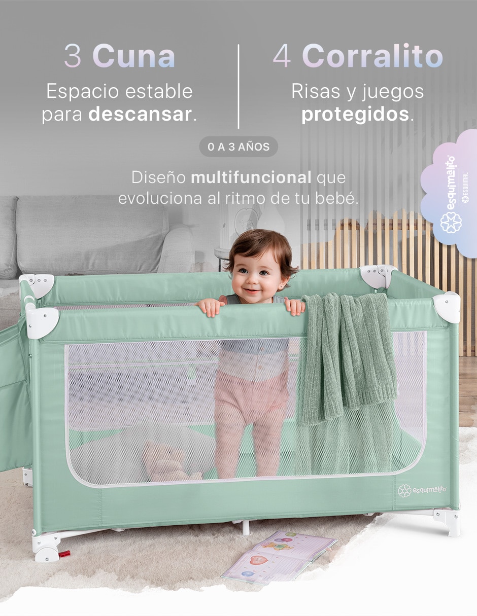 Cuna colecho 4 en 1 portátil Dream Fit 5